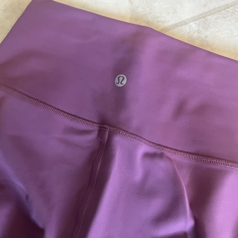 Lululemon mauve/pink Wunder train leggings size 4